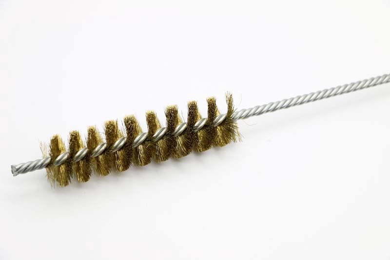 5 Pcs 20mm Diameter Brass Wire Tube Brush Cleaning Tool 30cm Length